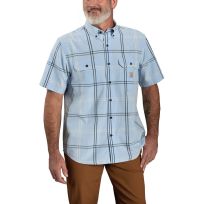 Carhartt Men's Loose Fit Midweight Short-Sleeve Plaid Shirt