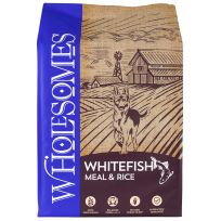 WHOLESOMES™ Whitefish Meal & Rice Dry Dog Food, 408-355-15, 40 LB Bag