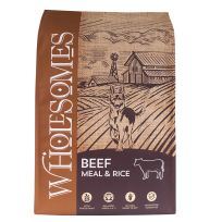 WHOLESOMES™ Beef Meal & Rice Dry Dog Food, 408-365-15, 40 LB Bag
