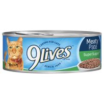 9Lives Wet Cat Food, Meaty Pate Super Supper, 411-570-15, 5.5 OZ Can