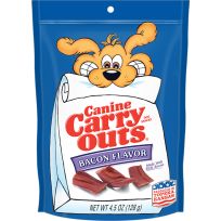 Canine Carry Outs® Bacon Flavor Dog Treats, 411-668-15, 4.5 OZ Bag