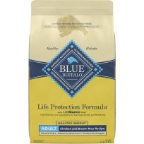BLUE BUFFALO™ Life Protection Formula® Adult Healthy Weight Dry Food with  Chicken & Brown Rice Recipe, 800149, 15 LB Bag
