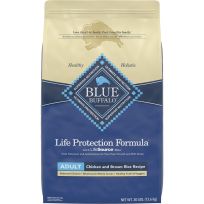 BLUE BUFFALO™ Life Protection Formula® Natural Adult Dry Food with Chicken & Brown Rice Recipe, 800154, 30 LB Bag