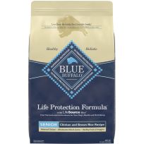 BLUE BUFFALO™ Life Protection Formula® Senior Chicken & Brown Rice Recipe, 800156, 15 LB Bag