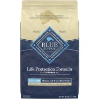 BLUE BUFFALO™ Life Protection Formula® Senior Dog Chicken & Brown Rice Recipe, 800157, 30 LB Bag