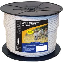 Dare Heavy Duty Electric Fence Equi-Rope, 1/4 IN Braid, 600 FT, 3094