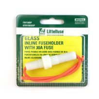 Littelfuse Glass Inline Fuse Holder 30a Crd, 0FNY0030XP