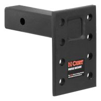 ADJUSTABLE PINTLE MOUNT (2" SHANK  10 000 LBS.  7" HIGH  6" LONG)