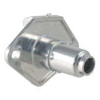 CURT® 6-Way Round Connector Socket (Vehicle Side), 58091