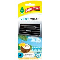 Little Trees Vent Wrap Caribcolada 4-Pack, CTK-52225