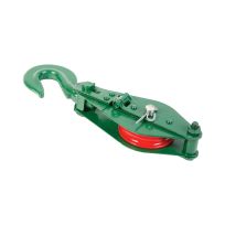 Koch Industries Single Pulley Snatch Block, Green,  3 IN, 3240393