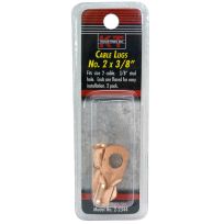 K-T Industries Cable Lug Size, 2-Pack, Copper, 2 Cable, 3/8 IN, 2-2344