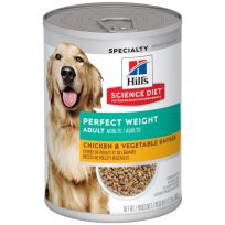 Hill's Science Diet Adult Perfect Weight Chicken & Vegetable Entre Canned Dog Food, 2975, 12.8 OZ Can