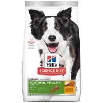 Hill's Science Diet Adult 7+ Youthful Vitality Chicken Recipe Dry Dog Food, 10773, 12.5 LB Bag