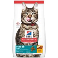 Hill's Science Diet Adult 7+ Indoor Healthy Digestion Chicken Recipe Dry Cat Food, 6446, 3.5 LB Bag