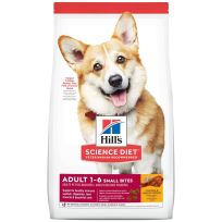 Hill's Science Diet Small Bites Chicken & Barley Dry Dog Food, Adult 1-6, 603798, 15 LB Bag