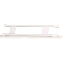 CAMCO RV Refrigerator Double Bar Set, 16 IN to 28 IN, 44073, White