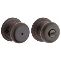 Kwikset Juno Bed / Bath Knob, 97300-830, Venetian Bronze