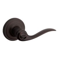 Kwikset Tustin Bed / Bath Lever, 97300-818, Venetian Bronze