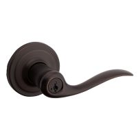 Kwikset Tustin Entry Lever With Smartkey, 97402-733, Venetian Bronze