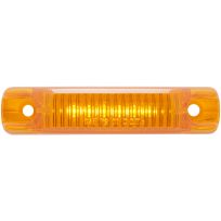Optronics 6-LED Yellow Surface Mount Thinline Marker / Clearance Light; Hard Wired, MCL66AS