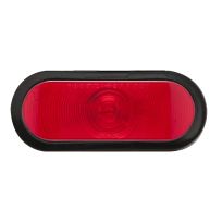 Optronics 6 IN Oval Red Stop / Turn / Tail Light Kit With Grommet and PL-3 Plug, ST70RK