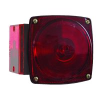 Optronics Universal Mount Combination Tail Light; Driver Side With License Illuminator, ST9RS