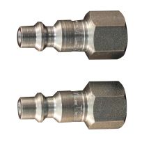 Milton 1/4 IN Fnpt M Style Plug - 2-Pack, S-728