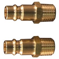 Milton 1/4 IN Mnpt V Style High Flow Plug - 2-Pack, S-760