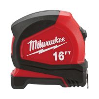 Milwaukee Tool Compact Tape Measure, 48-22-6616, 16 FT