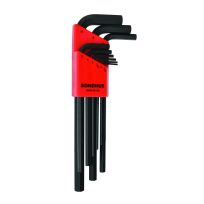 Bondhus Long Hex L-Wrenches, 9_piece, 12199