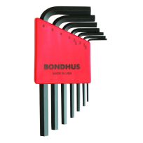 Bondhus Short Hex L-Wrenches, 7-Piece, 12292