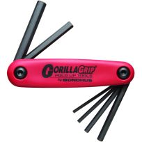 Bondhus Hex GorillaGrip Fold-up Tools, 6-Piece, 12595