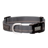 TERRAIN D.O.G. Reflective Snap-N-Go Adjustable Dog Collar, 07091-60-77, Gray, Large