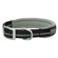 TERRAIN D.O.G. Reflective Neoprene Lined Dog Collar, 07007-12-13-00, Black, 3/4 IN x 13 IN