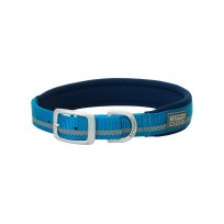 TERRAIN D.O.G. Reflective Neoprene Lined Dog Collar, 07007-12-13-02, Blue, 3/4 IN x 13 IN