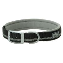 TERRAIN D.O.G. Reflective Neoprene Lined Dog Collar, 07007-16-19-00, Black, 1 IN x 19 IN