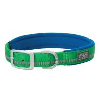 TERRAIN D.O.G. Reflective Neoprene Lined Dog Collar, 07-0861-R6-19, Green, 1 IN x 19 IN