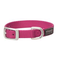 TERRAIN D.O.G. Nylon Single-Ply Dog Collar, 07005-10-11-04, Pink, 5/8 IN x 11 IN