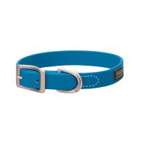 TERRAIN D.O.G. Brahma Webb Dog Collar, 07030-12-13-26, Hurricane Blue, 3/4 IN x 13 IN