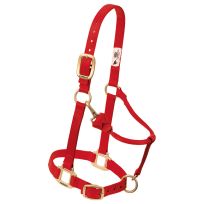 WEAVER EQUINE™ Original Adjustable Nylon Horse Halter, 35-1032-RD, Red