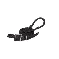 WEAVER EQUINE™ Braided Nylon Barrel Reins, 35-2051-B13, Black, 1/2 IN x 8 FT