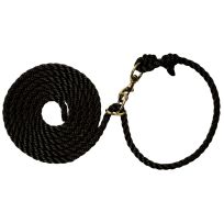 WEAVER LIVESTOCK™ Livestock Adjustable Poly Neck Rope, 35-4040-BK, Black, 1/2 IN x 10 IN