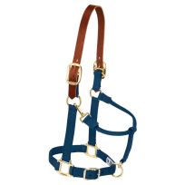 WEAVER EQUINE™ Nylon Adjustable Breakaway Horse Halter, 35-6025-NV, Navy, Average