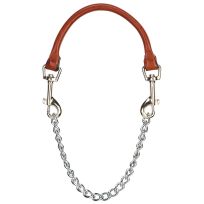 WEAVER LIVESTOCK™ Leather and Chain Goat Collar, 80-1011-24, Chestnut
