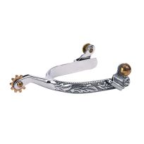 WEAVER EQUINE™ Men's Roping Spurs with Engraved Band, 25-8317