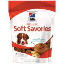 Hill's Science Diet Natural Soft Savories With Peanut Butter & Banana Dog Treats, 3360, 8 OZ Bag