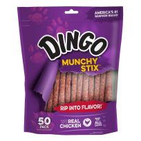 Dingo Munchy Stix 50-Pack, P-22042, 15.8 OZ