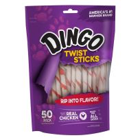 Dingo Twist Sticks 50-Pack, P-45022, 8.8 OZ