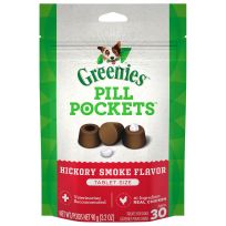 Greenies™ PILL POCKETS™ Hickory Smoke Flavor Dog Treats, 10100649, 3.2 OZ Bag